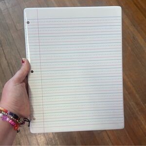 Fishs Eddy Porcelain Notebook Paper Platter Tray